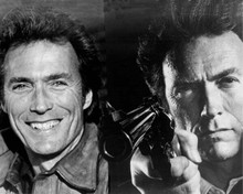 The Enforcer 1976 Clint Eastwood smiles/aims Magnum 2 images 8x10 inch photo