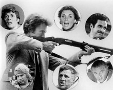 The Enforcer 1976 Clint Eastwood aims rifle cast shown in circles 8x10 photo