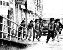 The Warriors 1979 Warriors gang make a run for it from bus 8x10 inch photo