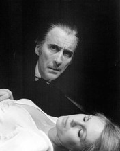 Satanic Rites of Dracula 1973 Christopher Lee looks at Joanna Lumley 8x10 photo