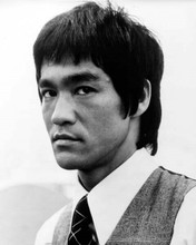 Bruce Lee in shirt & tie with waistcoat 1973 Enter The Dragon 8x10 inch photo