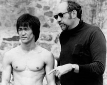 Enter The Dragon 1973 producer Fred Weintraub on set with Bruce Lee 8x10 photo