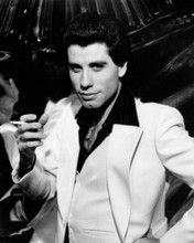 John Travolta iconic white suit with cigarette Saturday Night Fever 8x10 photo