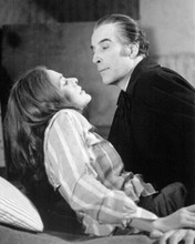 Satanic Rites of Dracula 1973 Valerie Van Ost & Christopher Lee 8x10 inch photo