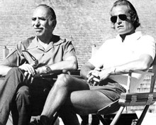 Jaws 2 producers David Brown & Richard Zanuck sit on set 8x10 inch photo