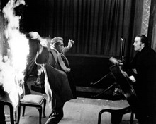 Satanic Rites of Dracula final showdown Peter Cushing Christopher Lee 8x10 photo