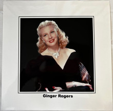 Ginger Rogers beautiful 1940's glamorous portrait black dress 12x12 inch photo