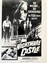 Nightmare Castle 1965 Barbara Steele classic poster artwork 8x10 inch photo