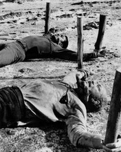 El Condor 1970 Lee Van Cleef & Jim Brown staked out in Mexican sun 8x10 photo
