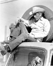 Paul Newman sits on cab of truck 1972 Pocket Money 8x10 inch photo