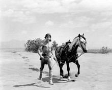 Charles Bronson runs in desert with horse Chato's Land 8x10 inch photo