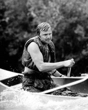Jon Voight paddling canoe on Chattooga River 1972 Deliverance 8x10 inch photo