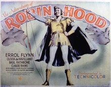 The Adventures of Robin Hood Errol Flynn 11x14 inch movie poster