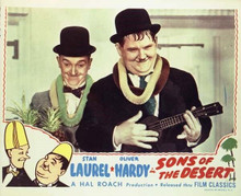 Sons of the Desert Stan Laurel and Oliver Hardy with lei's 11x14 movie poster