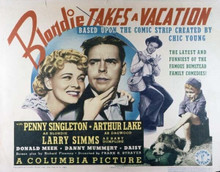 Blondie Takes A Vacation Penny Singleton Arthur Lake 11x14 inch movie poster