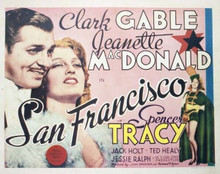 San Francisco Clark Gable Jeanette MacDonald Spencer Tracy 11x14 movie poster