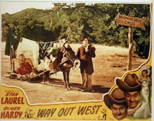 Way out West Laurel and Hardy Stan & Ollie with donkey 11x14 inch movie poster
