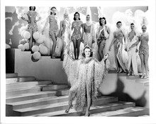 Alice Faye in sparkling outfit with dancing girls 8x10 inch photo