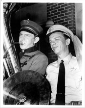 Andy Griffith Show Don Knotts plays cymbals Andy plays tuba in band 8x10 photo