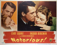 Alfred Hitchcock's Notorious Cary Grant Ingrid Bergman 11x14 inch movie poster