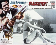 Slaughter Jim Brown Stella Stevens in bikini 11x14 inch movie poster