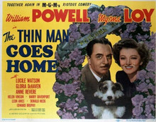 The Thin Man Goes Home William Powell Myrna Loy and Astor 11x14 movie poster