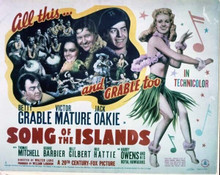 Song of the Islands Betty Grable Victor Mature Jack Oakie 11x14 movie poster