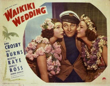 Waikiki Wedding Bing Crosby Martha Raye Shirley Ross 11x14 inch movie poster