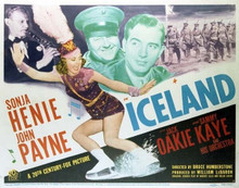 Iceland Sonja Henie John Payne Jackie Oakie 11x14 inch movie poster