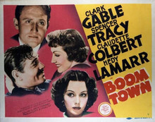 Boom Town Clark Gable Spency Tracy Claudette Colbert Hedy Lamarr 11x14 poster