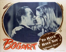To Have and Have Not Humphrey Bogart & Lauren Bacall kiss 11x14 inch poster