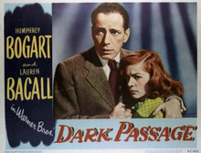 Dark Passage Humphrey Bogart Lauren Bacall 11x14 inch poster