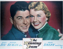 The Winning Team Doris Day and Ronald Reagan 11x14 inch poster