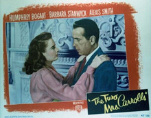 The Two Mrs Carrolls Humphrey Bogart Barbara Stanwyck 11x14 inch poster