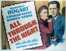 All Through The Night Humphrey Bogart Kaaren Verne 11x14 inch poster