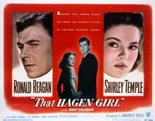 That Hagen Girl Ronald Reagan Shirley Temple 11x14 inch movie poster