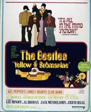 Yellow Submarine The Beatles Sgt Pepper's 11x14 inch movie poster