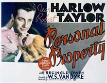 Personal Property Jean Harlow Robert Taylor 11x14 inch movie poster