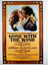 Gone With The Wind Clark Gable Vivien Leigh 11x14 inch movie poster