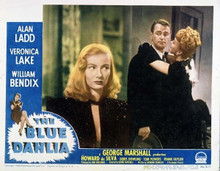 The Blue Dahlia Veronica Lake Alan Ladd 11x14 inch movie poster great artwork