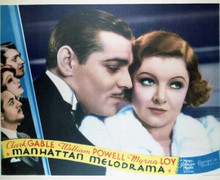 Manhattan Melodrama Clark Gable William Powell Myrna Loy 11x14 inch poster