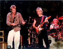 Police late 1970's in concert Sting Andy & Stewart on stage 8x10 inch photo