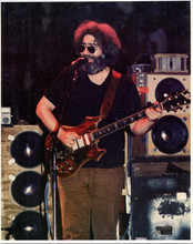 Grateful Dead vintage 1980's 8x10 press photo Jerry Garcia playing guitar