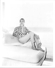 Joanne Woodward 1960's original 8x10 photo posing on sofa