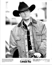 Woody Harrelson 1994 original 8x10 photo portrait in denim jacket The Cowboy Way