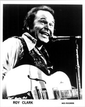 Roy Clark on stage performing MCA Records promotional portrait 8x10 photo