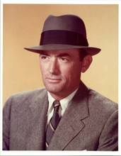 Gregory Peck The Man in The Gray Flannel Suit 8x10 inch photo wearing fedora hat