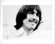 George Harrison smiling in recording studio Let it Be vintage 8x10 inch photo