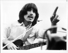 George Harrison vintage 8x10 inch photo recording Let It Be in studio