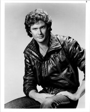 David Hasselhoff in his leather jacket 8x10 inch photo Knight Rider